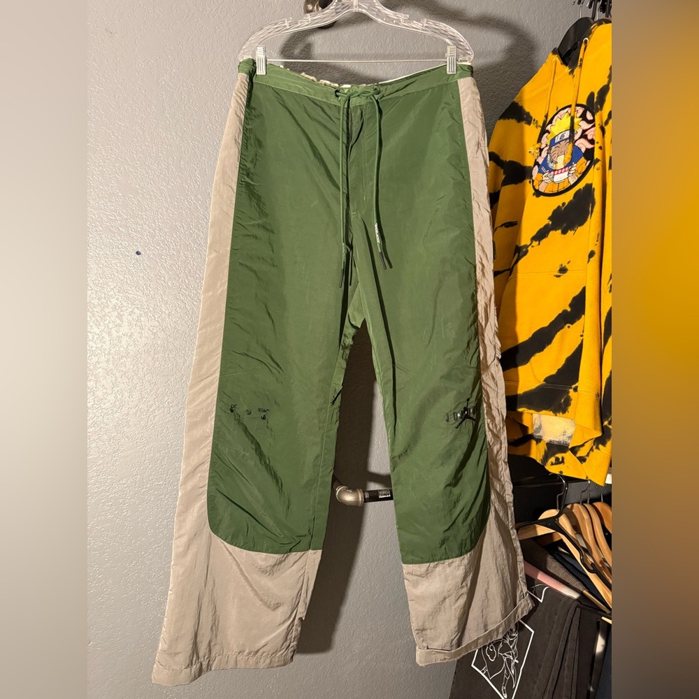 Off White X Jordan Forest-Green/grey Trackpants
